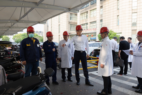 张家港市领导来院检查安全生产工作